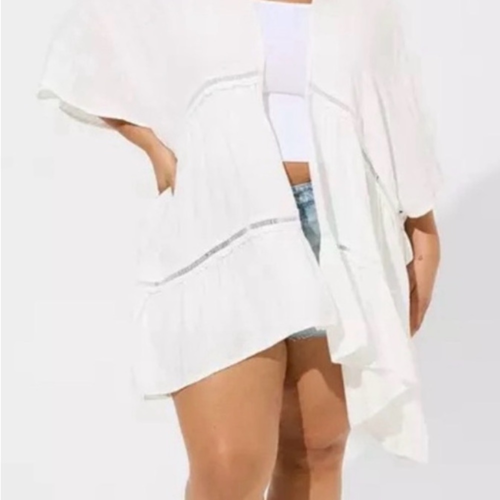 Torrid White Women's Swim Cover-Up